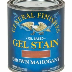 Best Pirce 🧨 GENERAL GEL STAIN BROWN MAHOGANY 1QT 👏